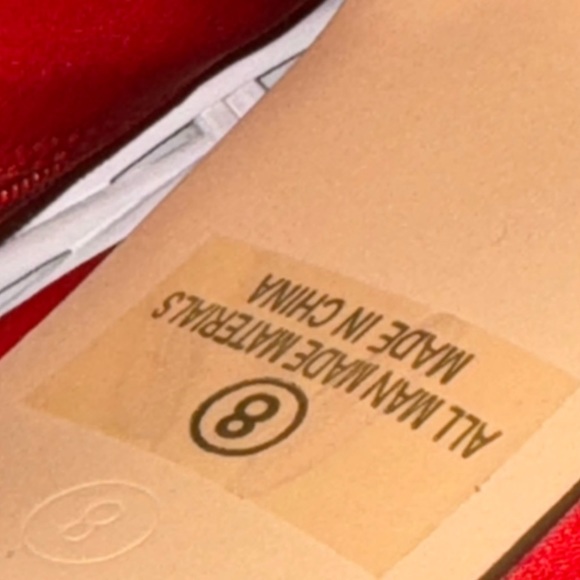 Red Nylon Peep toe booties - Picture 7 of 11